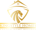 Kingstyle-Homes-Shiny-Gold-logo-blue-Background